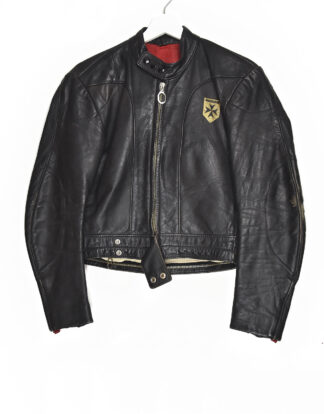 Black leather biker pants and jacket