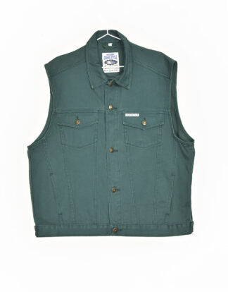 Basic Style olive green denim guillet - XL