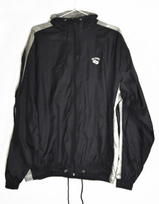 Black and grey rain jacket - M