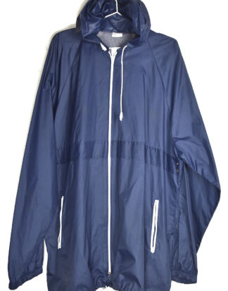Dark blue rain jacket