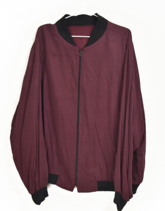 Plum and black silk jacket