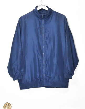 Blue silk jacket - S