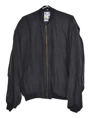 Black silk jacket - M