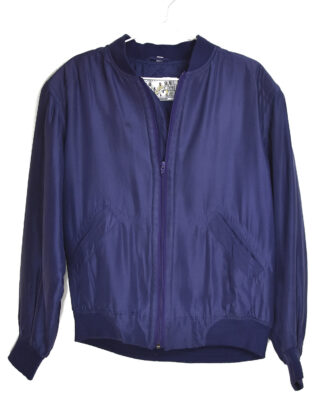 Blue silk jacket