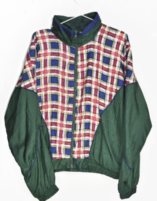 Vintage checkered green summer jacket
