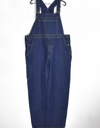 Overall dark blue denim