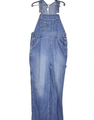 Overall distressed blue denim - L