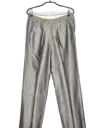 Silver pleated trousers
