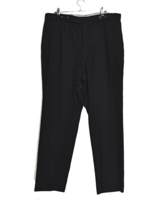 Black pleated trousers
