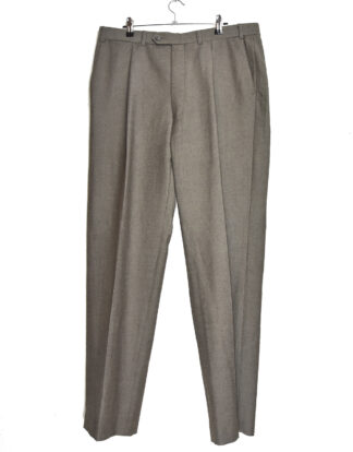 Light brown pleated trousers