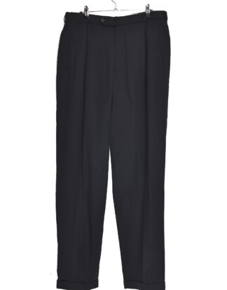 Black pleated trousers - 50