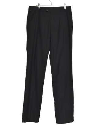 Black pleated trousers