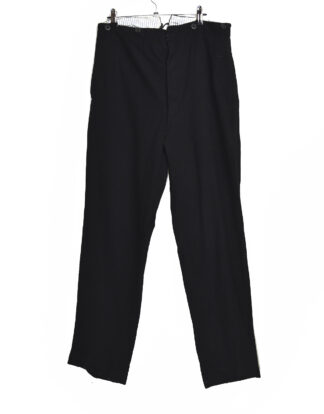 Black pleated trousers