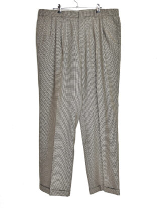 Light brown pleated trousers