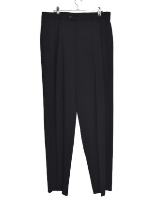 Black pleated trousers