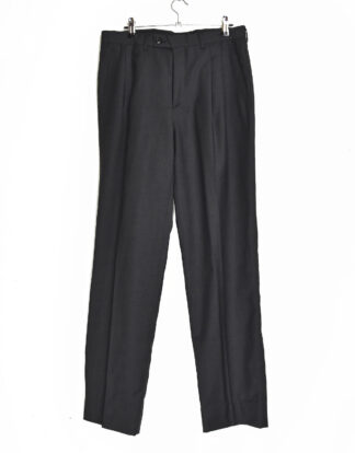 Black pleated trousers