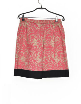 Mixer vintage pink and cream printed shorts - M