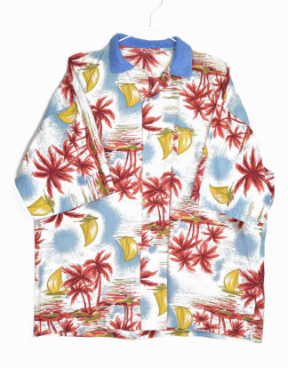 Hawaii palms and sailboat vintage shirt - M
