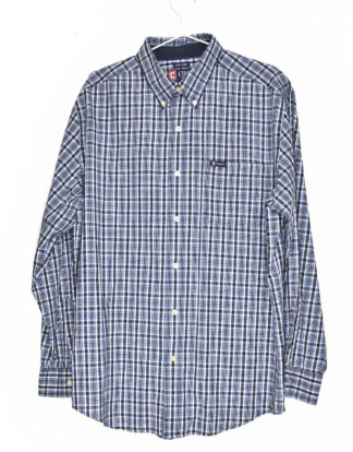 Chaps blue check shirt - L