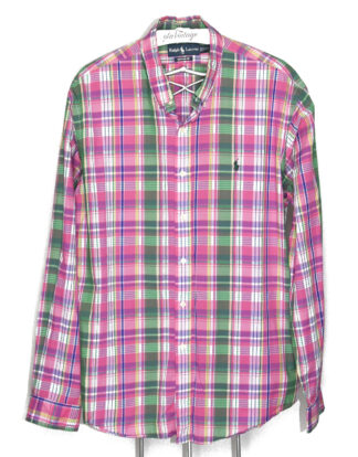 Ralph Lauren pink and green check shirt - XXL