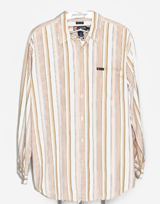 Chaps vertical lines shirt - L
