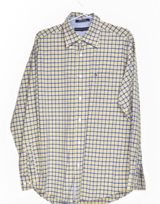 Tommy Hilfiger blue and yellow check shirt - M