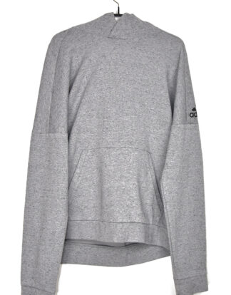 Adidas grey hodded sweatshirt - M