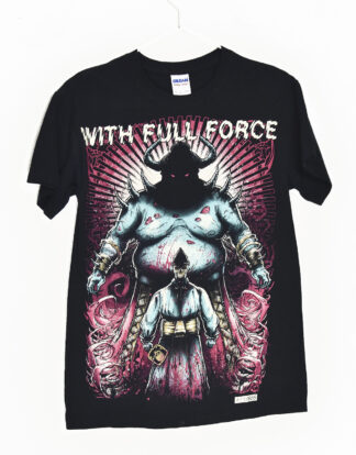 With Full Force print black t-shirt - S