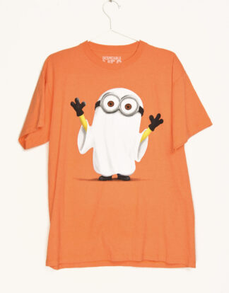 Ghost Minion print orange t-shirt - XL