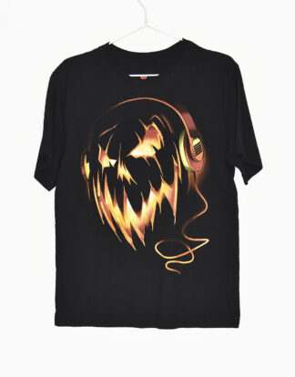 Halloween print black t-shirt
