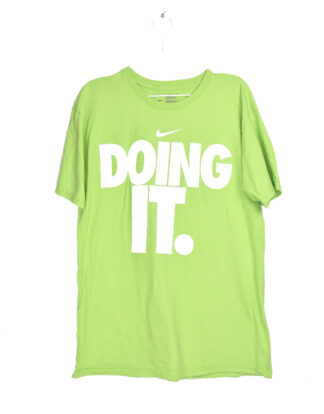 Nike neon green DOING IT - L