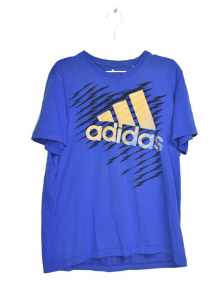 Adidas blue logo vintage t-shirt