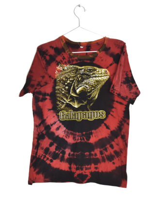 Tie dye galapagos print t-shirt - M
