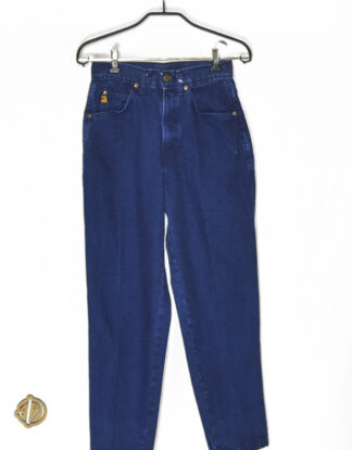 High waist loose navy blue jeans - T7