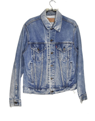 NB Blue distressed denim jacket - 42