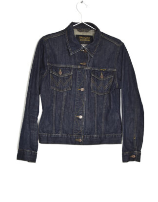 Wrangler charcoal denim jacket - L