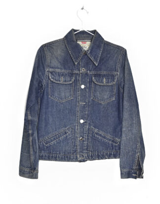 Levi's distressed light blue jacket - M