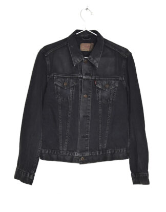 NB black denim jacket - M