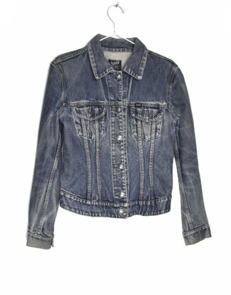 GAS distressed blue denim jacket - M