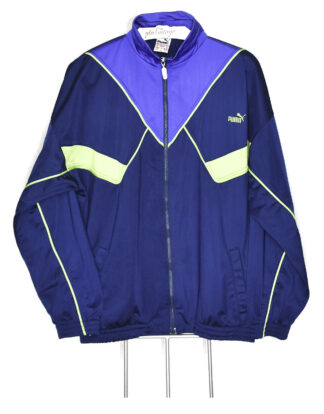 Puma retro blue and green sport jacket - M