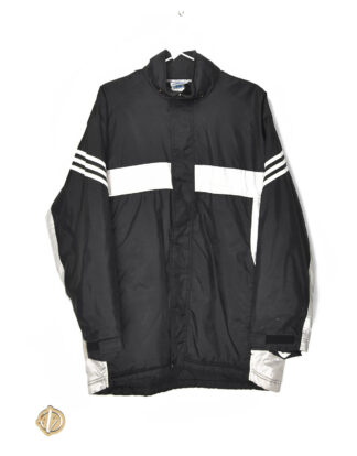 Adidas black and white winter jacket - L