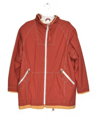 Red and white details winter jacket - 38