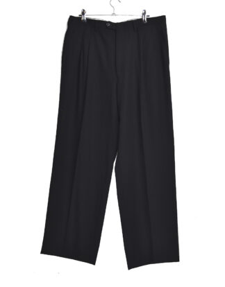 Black pleated trousers - 52