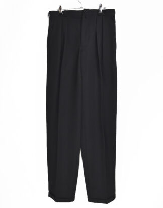 Black pleated trousers - 48