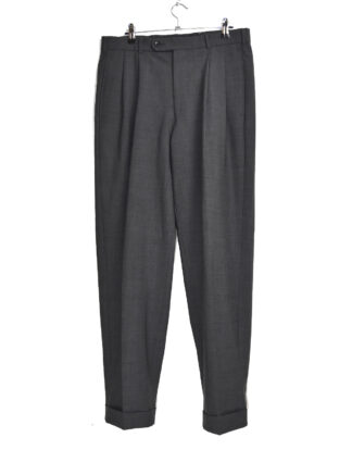 Grey pleated trousers - 48