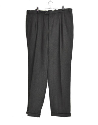 Grey pleated trousers
