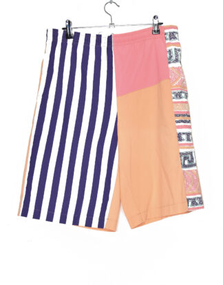 Vintage cream colors with stripes printed shorts - 36
