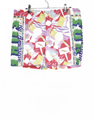 80's retro design printed shorts
