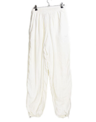 White sport track pants