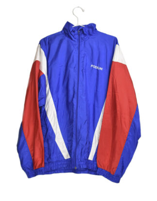 Podium blue and red white stripe retro summer jacket - 180